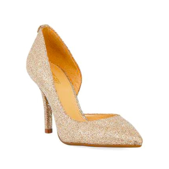 MICHAEL Michael Kors “Nathalie” Flex Pump Glitter High Heels Women’s 11 NIB - Picture 1 of 9